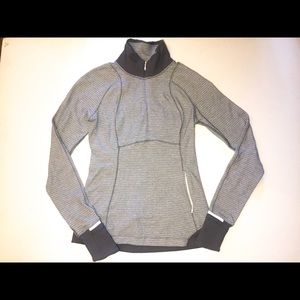 Lululemon Athletica Striped Stretch 1/2 Zip